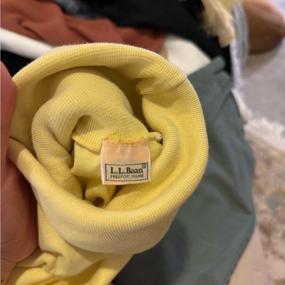 Vintage LL Bean yellow turtleneck
